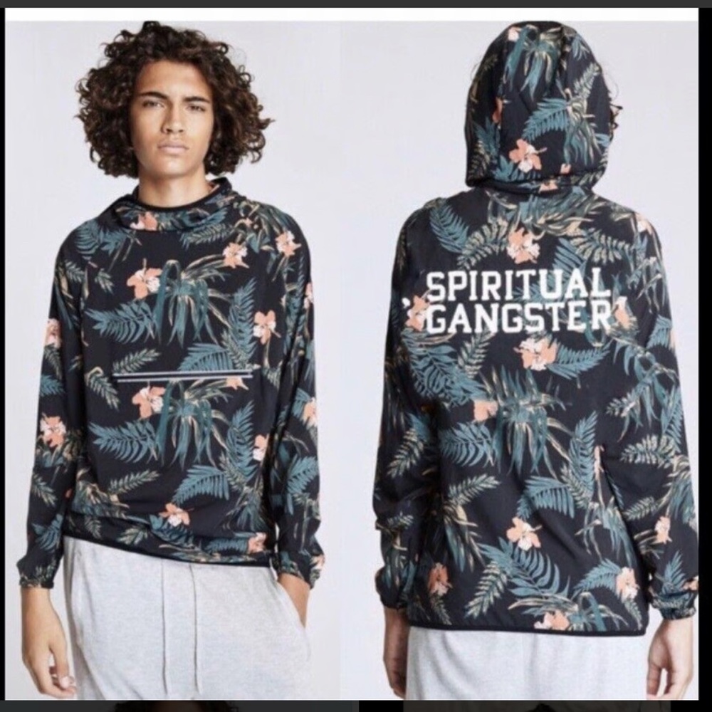 Spiritual Gangster Floral windbreaker - sz m